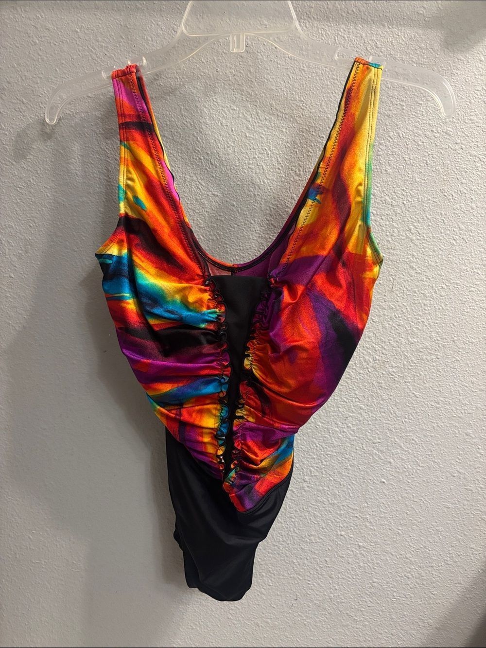 Women’s Multicolor Ruched One-Piece Swimsuit